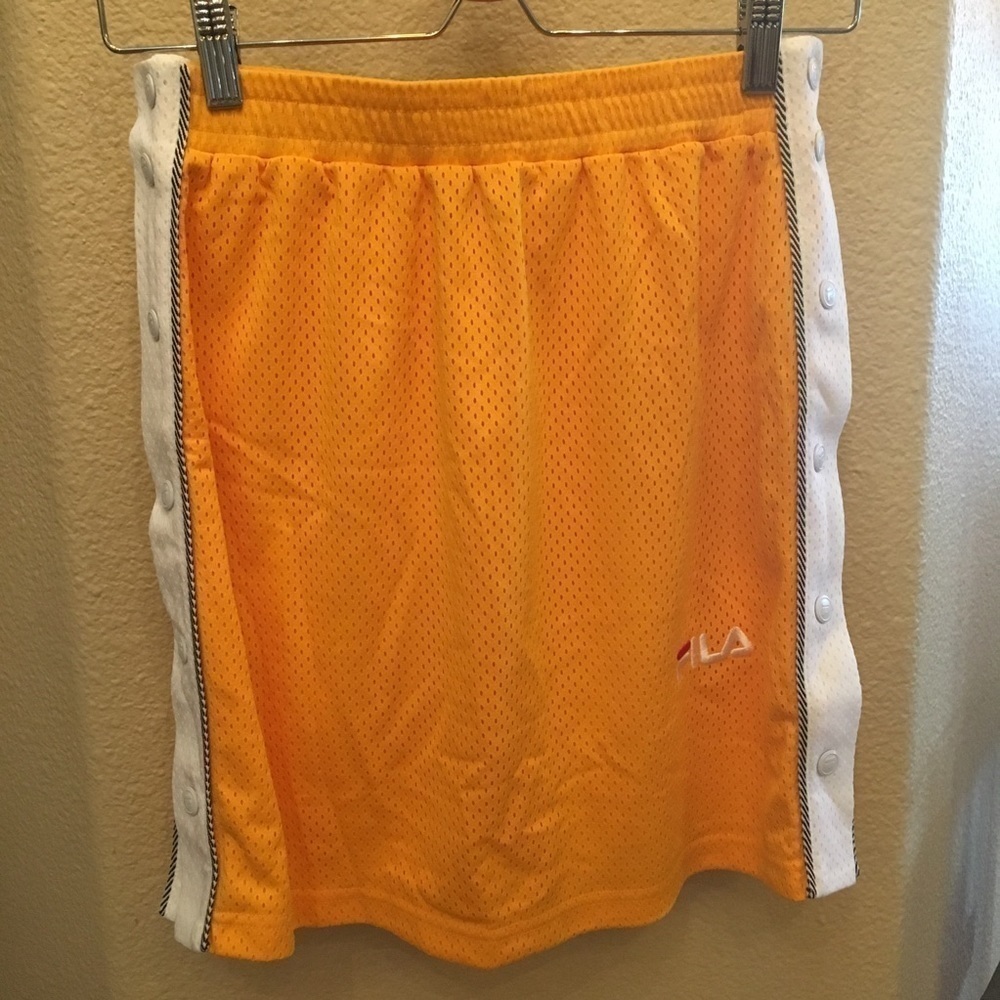 NWT~FILA Yellow Tear Away Skirt Size Small